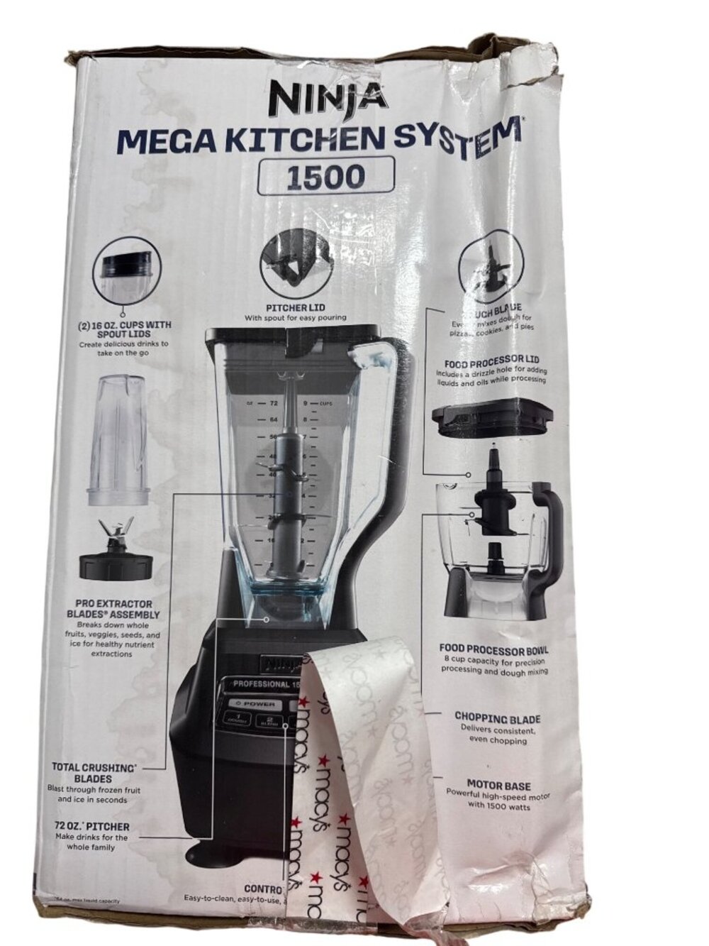 NWB Ninja Mega Kitchen System 1500W Model BL770 - Picture 6 of 10
